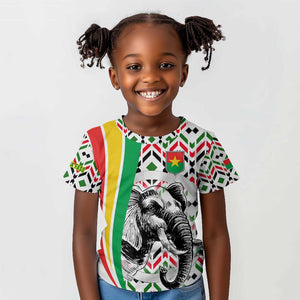 Burkina Faso Kid T shirt Red Green Black Geometric - African Pride