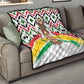 Burkina Faso Quilt Red Green Black Geometric - African Pride