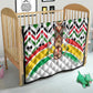 Burkina Faso Quilt Red Green Black Geometric - African Pride