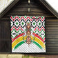 Burkina Faso Quilt Red Green Black Geometric - African Pride