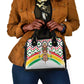 Burkina Faso Shoulder Handbag Red Green Black Geometric - African Pride