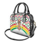 Burkina Faso Shoulder Handbag Red Green Black Geometric - African Pride