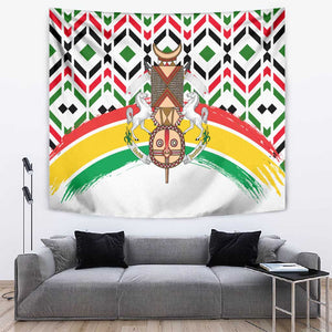 Burkina Faso Tapestry Red Green Black Geometric - African Pride