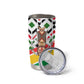 Burkina Faso Tumbler Cup Red Green Black Geometric - African Pride