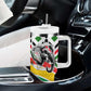 Burkina Faso Tumbler With Handle Red Green Black Geometric - African Pride