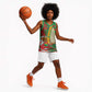 Burkina Faso Basketball Jersey Tribal Design and Bobo Dioulasso Landmark - African Pride
