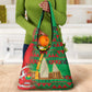 Burkina Faso Grocery Bag Tribal Design and Bobo Dioulasso Landmark - African Pride