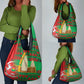 Burkina Faso Grocery Bag Tribal Design and Bobo Dioulasso Landmark - African Pride