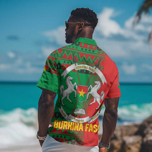 Burkina Faso Hawaiian Shirt Tribal Design and Bobo Dioulasso Landmark - African Pride