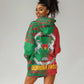 Burkina Faso Hoodie Dress Tribal Design and Bobo Dioulasso Landmark - African Pride
