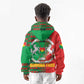 Burkina Faso Kid Hoodie Tribal Design and Bobo Dioulasso Landmark - African Pride