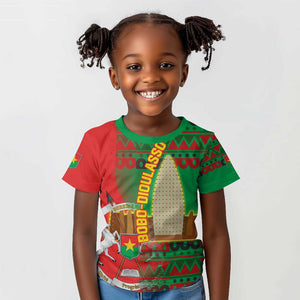 Burkina Faso Kid T shirt Tribal Design and Bobo Dioulasso Landmark - African Pride