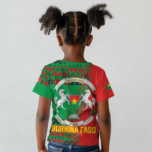 Burkina Faso Kid T shirt Tribal Design and Bobo Dioulasso Landmark - African Pride