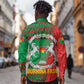 Burkina Faso Long Sleeve Button Shirt Tribal Design and Bobo Dioulasso Landmark - African Pride