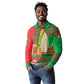 Burkina Faso Long Sleeve Polo Shirt Tribal Design and Bobo Dioulasso Landmark - African Pride