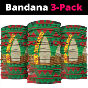 Burkina Faso Neck Gaiter Tribal Design and Bobo Dioulasso Landmark - African Pride