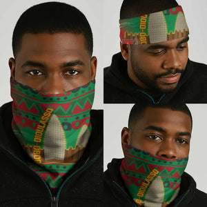 Burkina Faso Neck Gaiter Tribal Design and Bobo Dioulasso Landmark - African Pride