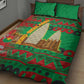 Burkina Faso Quilt Bed Set Tribal Design and Bobo Dioulasso Landmark - African Pride