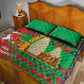 Burkina Faso Quilt Bed Set Tribal Design and Bobo Dioulasso Landmark - African Pride