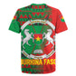 Burkina Faso Rugby Jersey Tribal Design and Bobo Dioulasso Landmark - African Pride