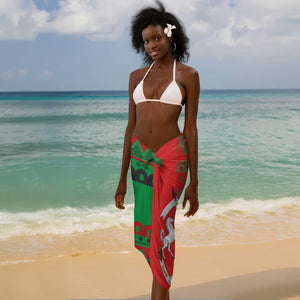 Burkina Faso Sarong Tribal Design and Bobo Dioulasso Landmark - African Pride