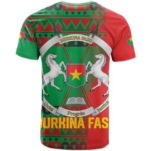 Burkina Faso T shirt Tribal Design and Bobo Dioulasso Landmark - African Pride