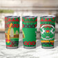 Burkina Faso Tumbler Cup Tribal Design and Bobo Dioulasso Landmark - African Pride