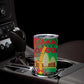 Burkina Faso Tumbler Cup Tribal Design and Bobo Dioulasso Landmark - African Pride