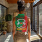 Burkina Faso Women Sleeveless Polo Shirt Tribal Design and Bobo Dioulasso Landmark - African Pride