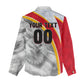 Personalized Tunisia Soccer Carthage Eagles Mascot Women Casual Shirt Red And White Abstract Geometric Football Concept