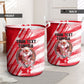 Personalized Tunisia Football Laundry Basket Tunisian Flag Carthage Eagles Mascot Grunge Style