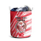Personalized Tunisia Football Laundry Basket Tunisian Flag Carthage Eagles Mascot Grunge Style