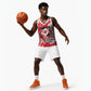 Personalized Tunisia Football Basketball Jersey Tunisian Flag Carthage Eagles Mascot Grunge Style