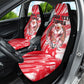 Personalized Tunisia Football Car Seat Cover Tunisian Flag Carthage Eagles Mascot Grunge Style