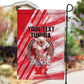 Personalized Tunisia Football Garden Flag Tunisian Flag Carthage Eagles Mascot Grunge Style
