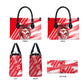 Personalized Tunisia Football Leather Bag Tunisian Flag Carthage Eagles Mascot Grunge Style