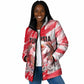 Personalized Tunisia Football Padded Jacket Tunisian Flag Carthage Eagles Mascot Grunge Style