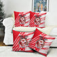 Personalized Tunisia Football Pillow Cover Tunisian Flag Carthage Eagles Mascot Grunge Style
