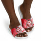Personalized Tunisia Football Slide Sandals Tunisian Flag Carthage Eagles Mascot Grunge Style