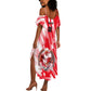 Personalized Tunisia Football Summer Maxi Dress Tunisian Flag Carthage Eagles Mascot Grunge Style