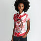 Personalized Tunisia Football Women Polo Shirt Tunisian Flag Carthage Eagles Mascot Grunge Style