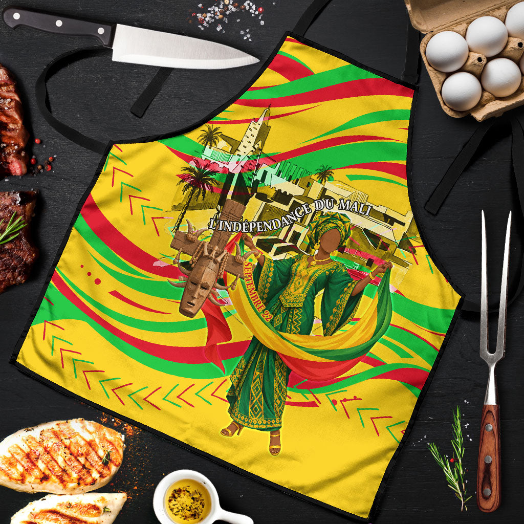 Mali Independence Day Apron Traditional West African Cultural Pride Flag Colors