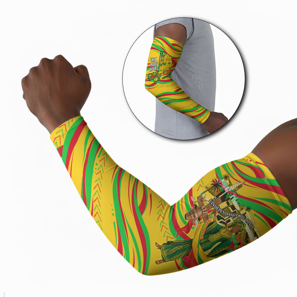 Mali Independence Day Arm Sleeves Traditional West African Cultural Pride Flag Colors