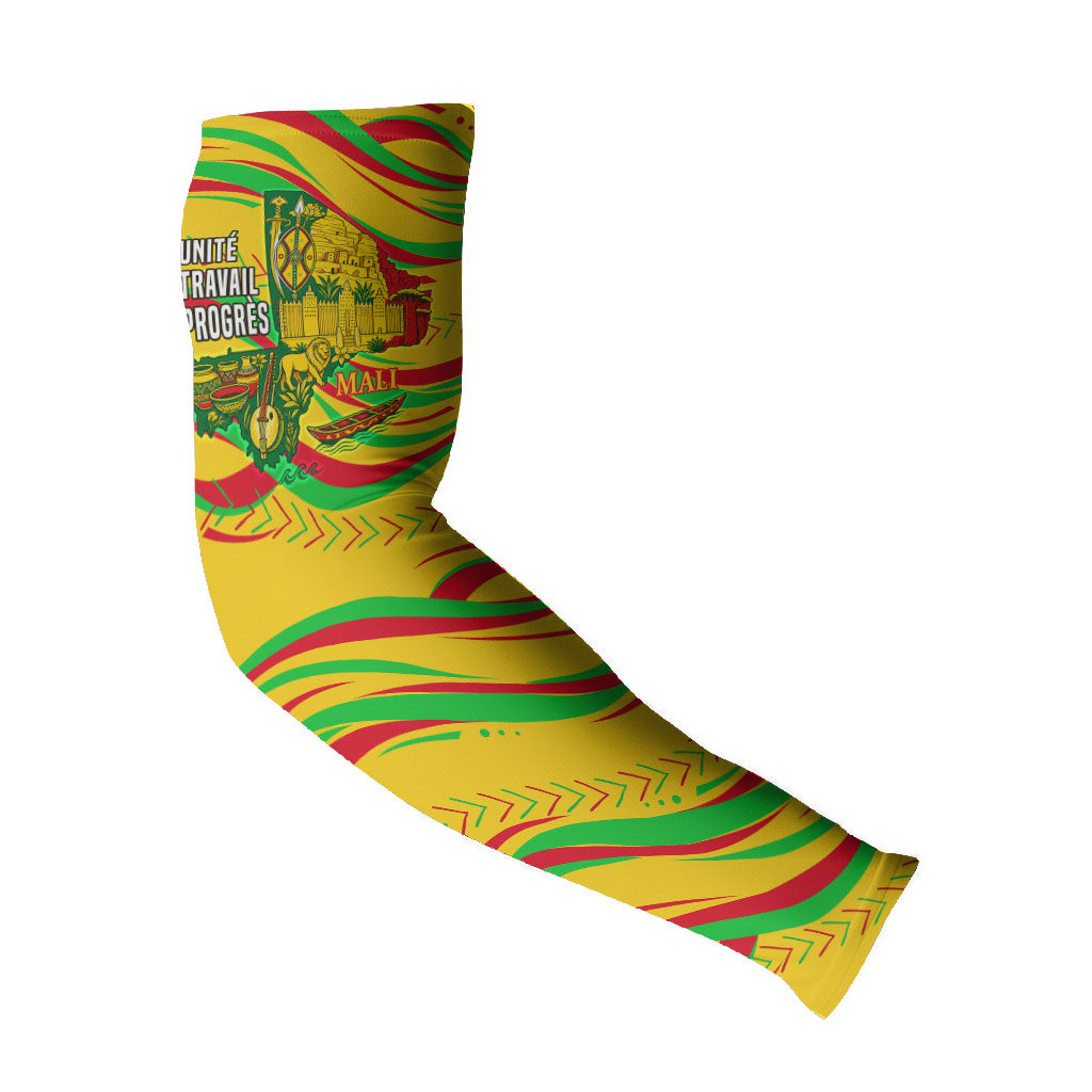 Mali Independence Day Arm Sleeves Traditional West African Cultural Pride Flag Colors
