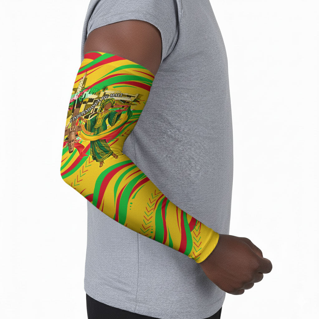 Mali Independence Day Arm Sleeves Traditional West African Cultural Pride Flag Colors