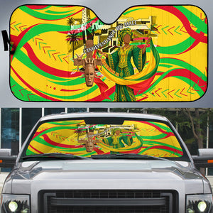 Mali Independence Day Auto Sun Shade Traditional West African Cultural Pride Flag Colors
