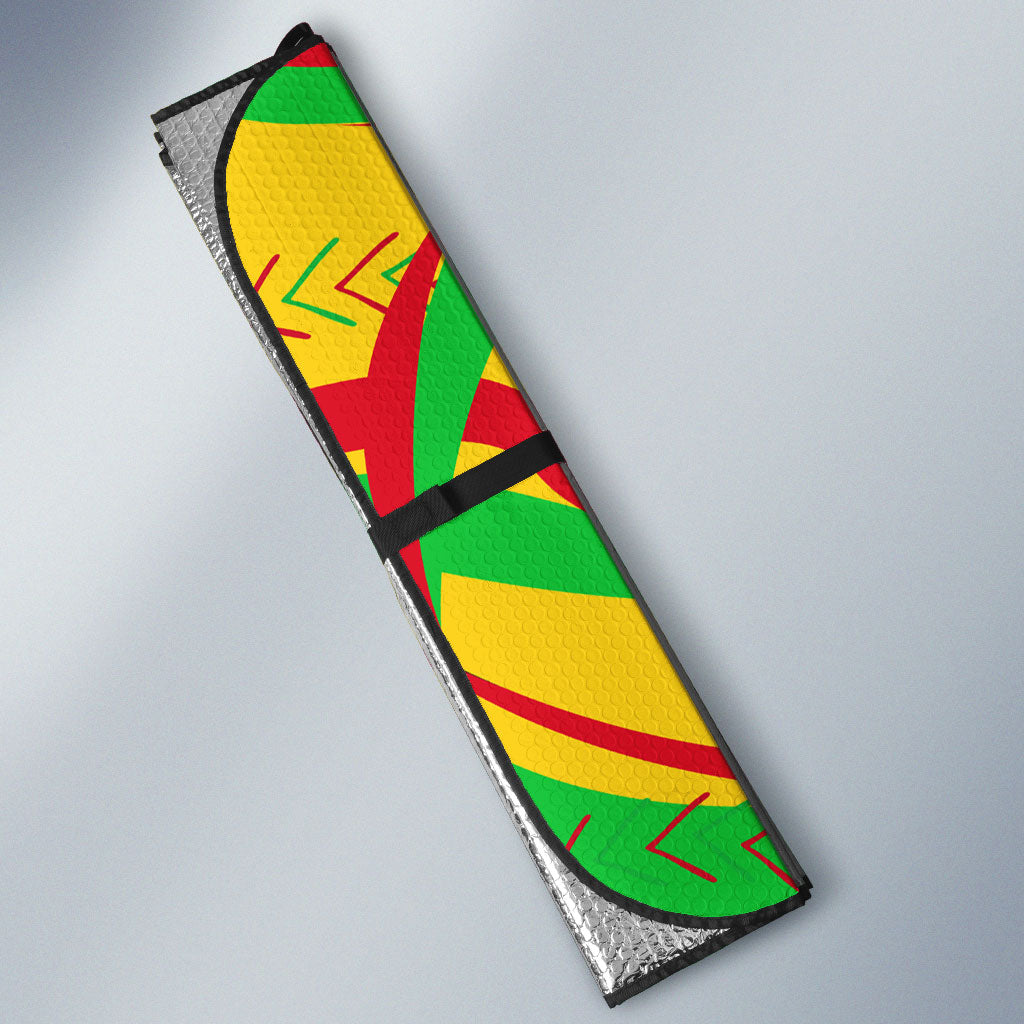 Mali Independence Day Auto Sun Shade Traditional West African Cultural Pride Flag Colors
