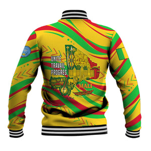 Mali Independence Day Baseball Jacket Traditional West African Cultural Pride Flag Colors