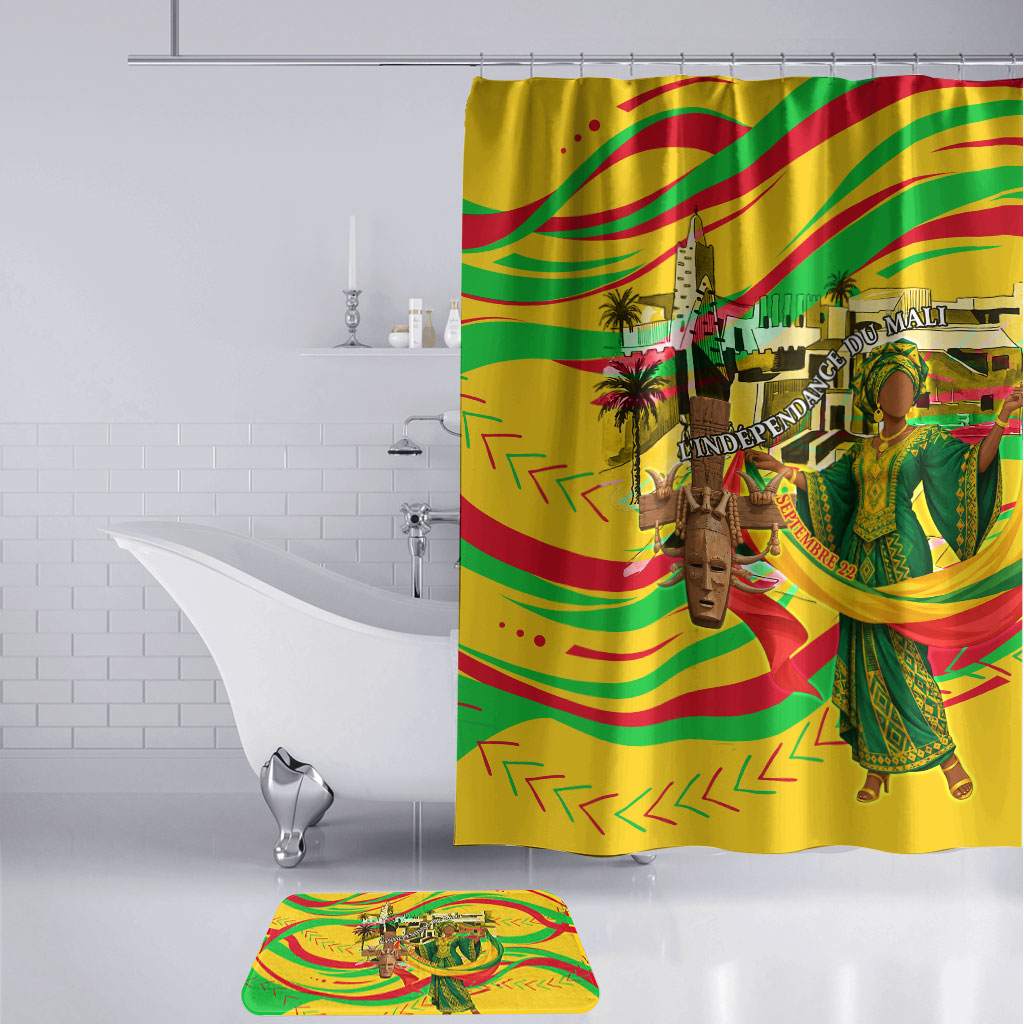 Mali Independence Day Bathroom Set Traditional West African Cultural Pride Flag Colors