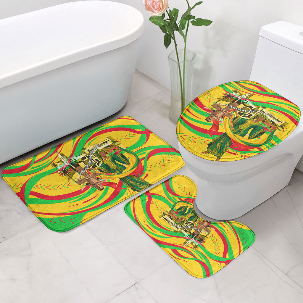 Mali Independence Day Bathroom Set Traditional West African Cultural Pride Flag Colors